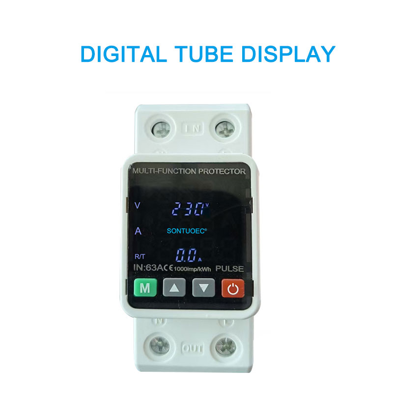 Tampilake Digital Tube Overvoltage lan Protektor voltase undervoltage