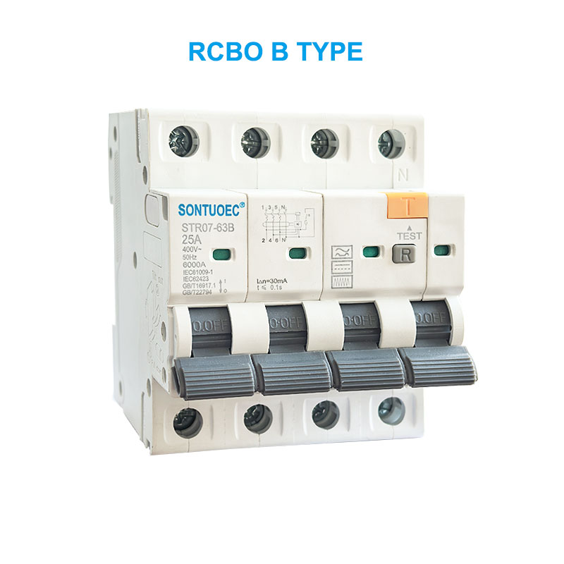 Stro7-63b rcbo b Type 2p 4p 4p saiki becer